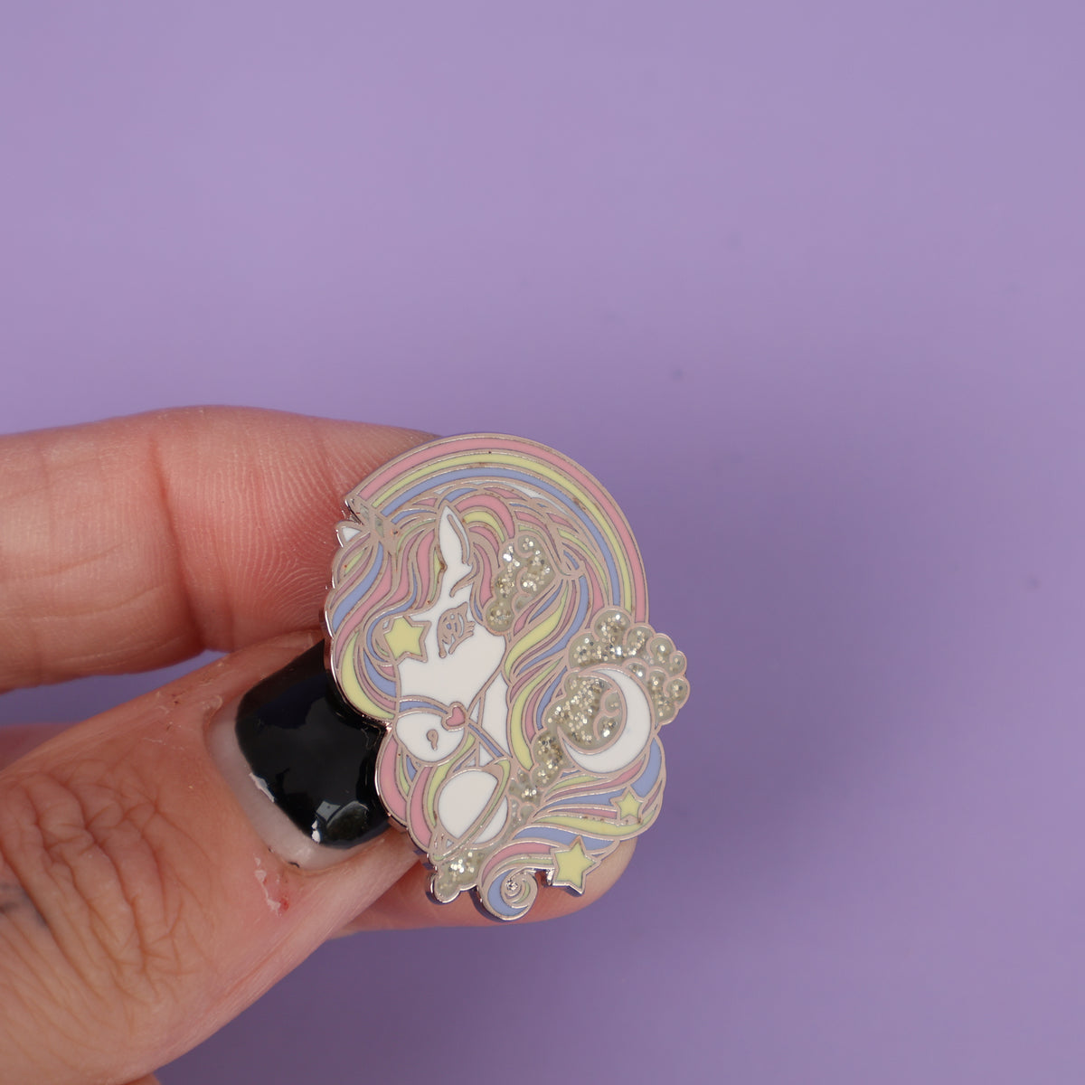 Moon Unicorn Enamel Pin - Sample Sale