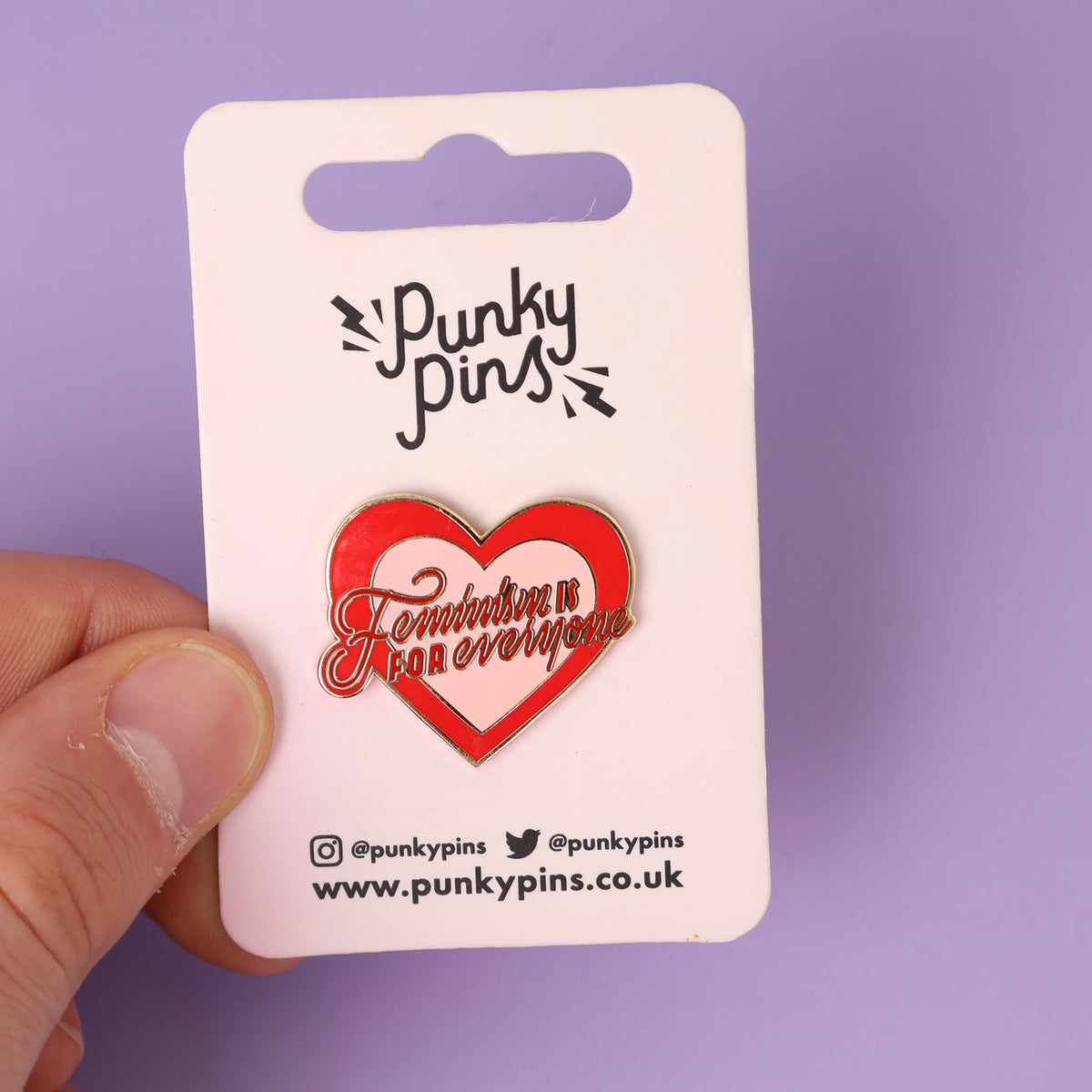 Feminism Is For Everyone Enamel Pin - Sample Sale