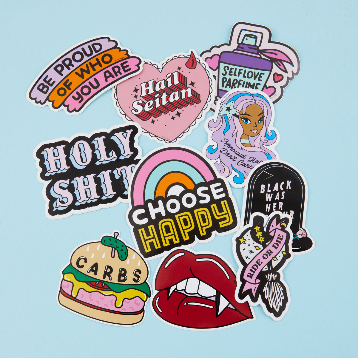 10 x Mixed Grab Bag Stickers (SECONDS)