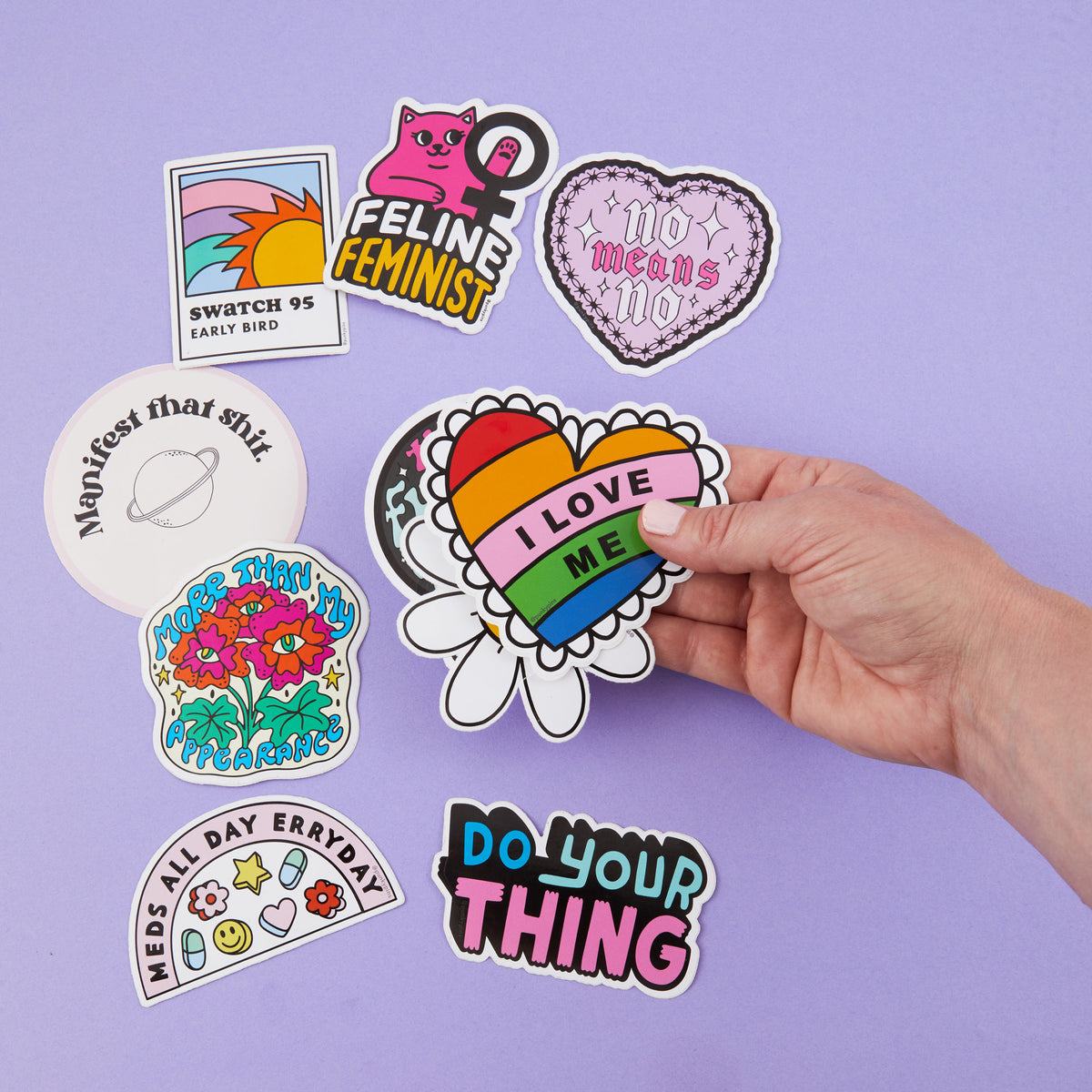 10 x Mixed Grab Bag Stickers (SECONDS)