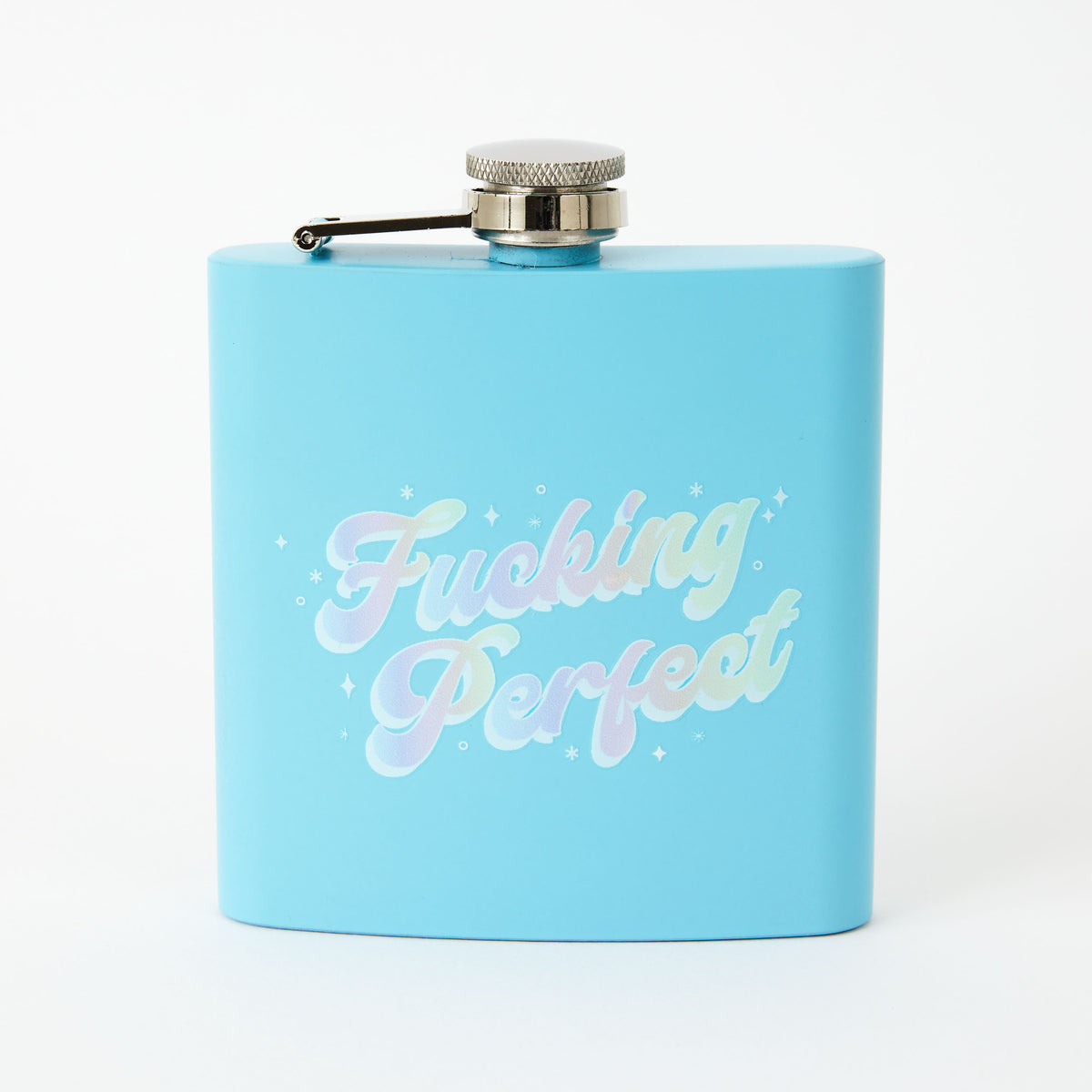 Fucking Perfect Blue Hip Flask