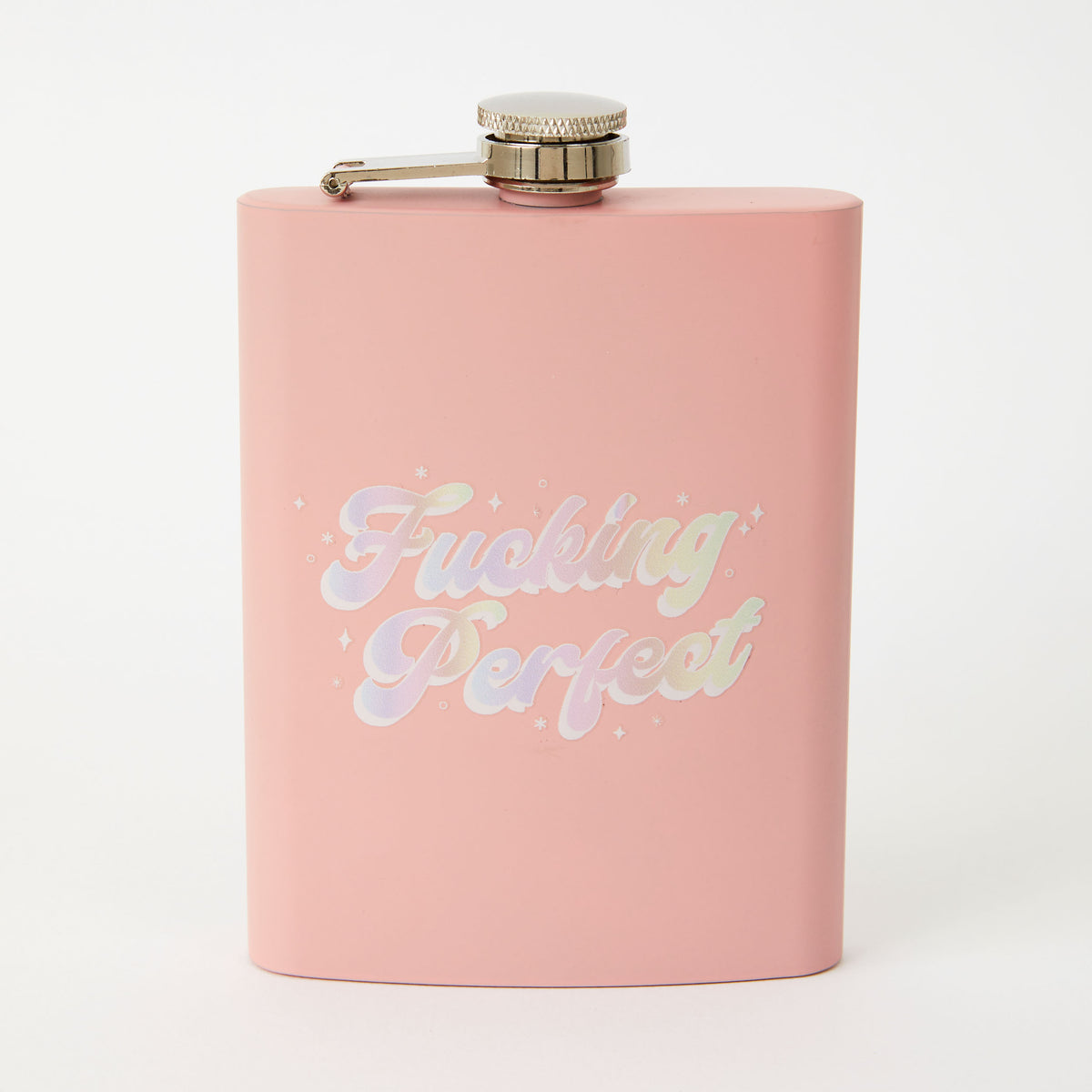 Fu***ing Perfect Tall Pink Hip Flask