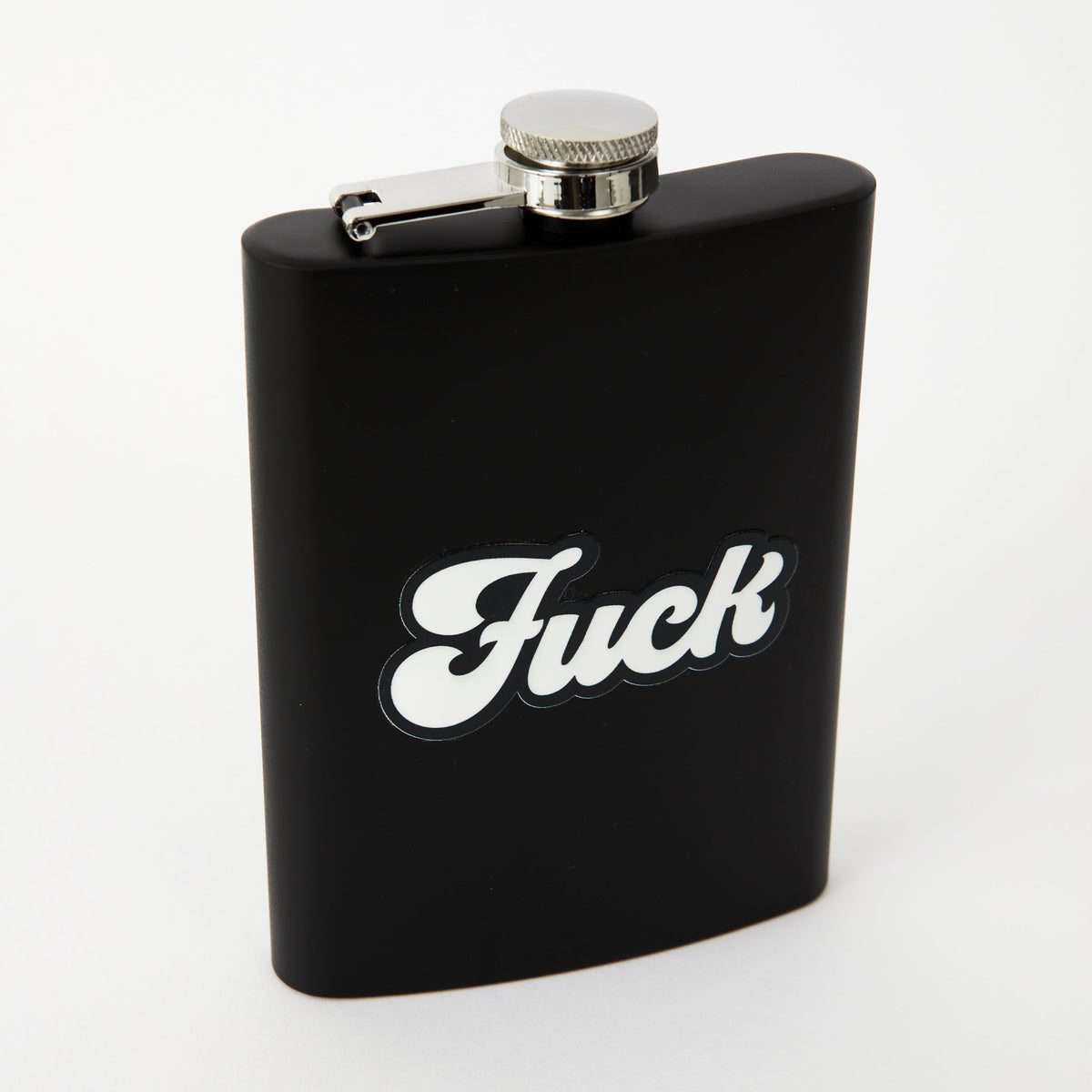 Fu** Tall Black Hip Flask