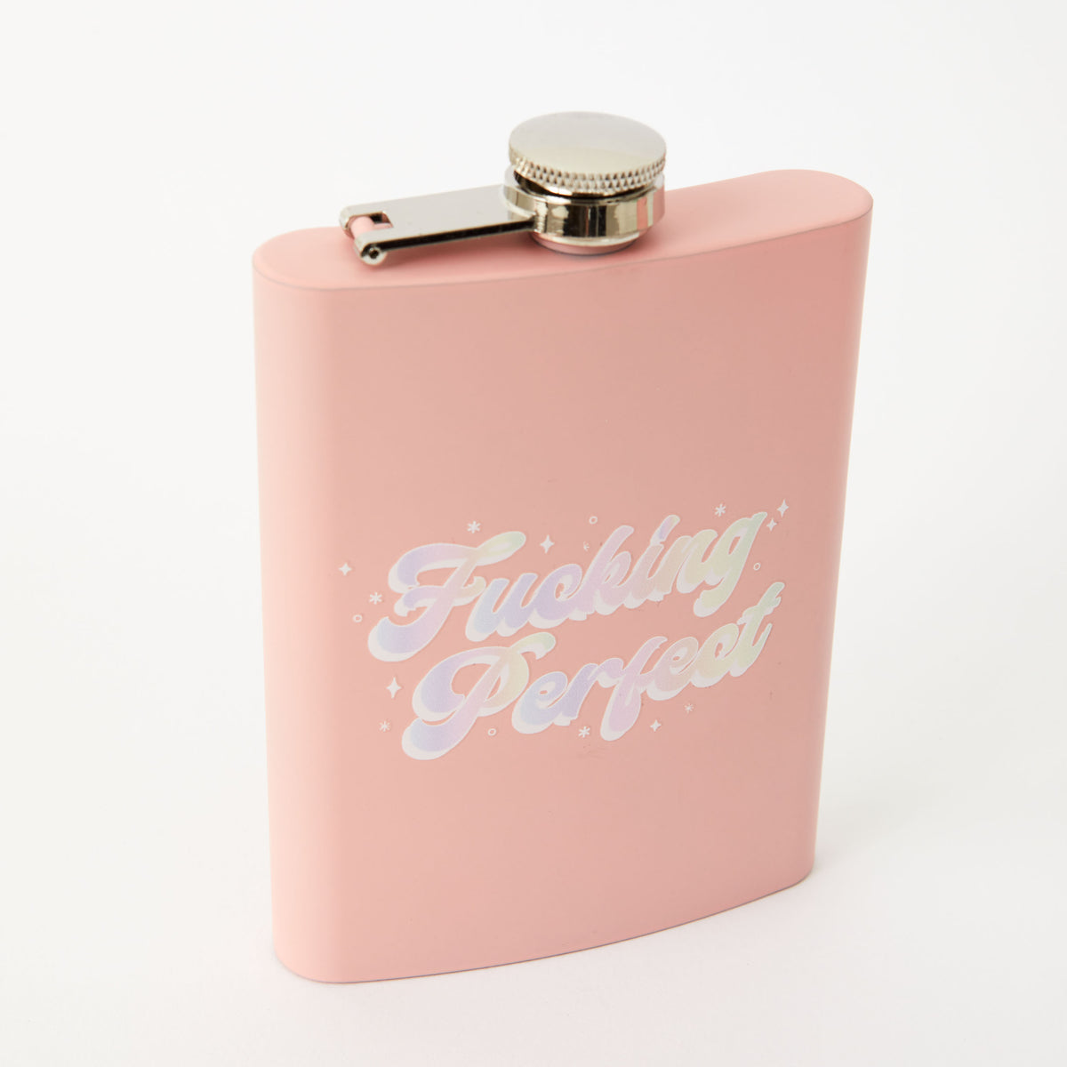 Fu***ing Perfect Tall Pink Hip Flask