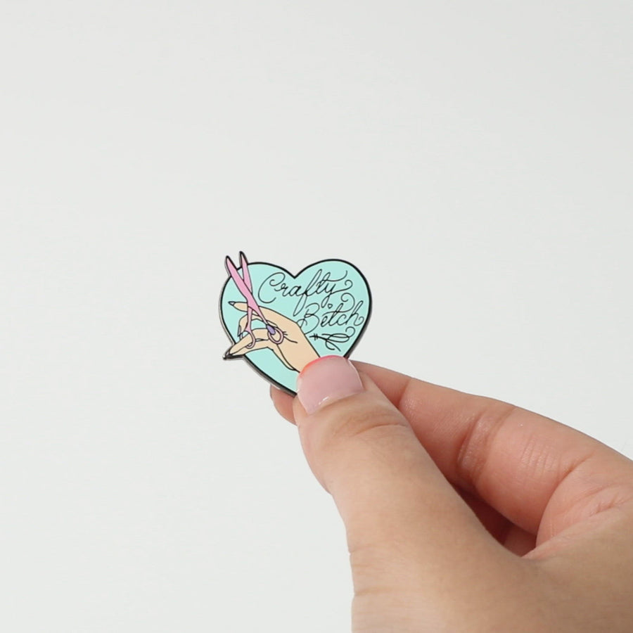 Crafty Bitch Enamel Pin