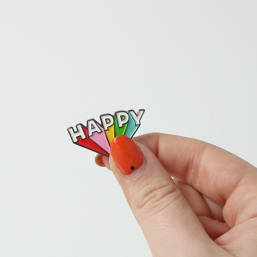 Happy Soft Enamel Pin