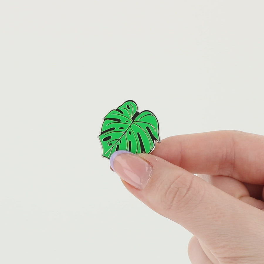 Monstera Cheese Plant Leaf Enamel Pin