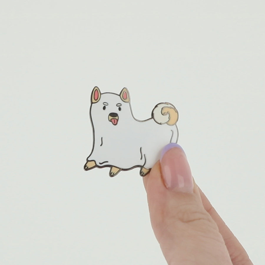 Ghost Dog Enamel Pin