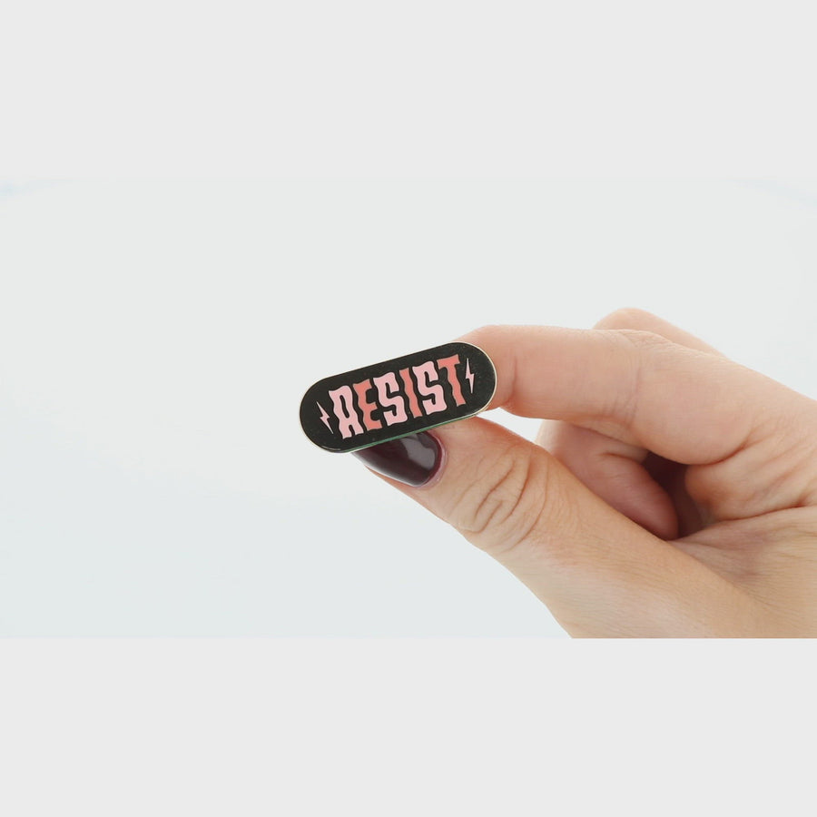 Resist Enamel Pin
