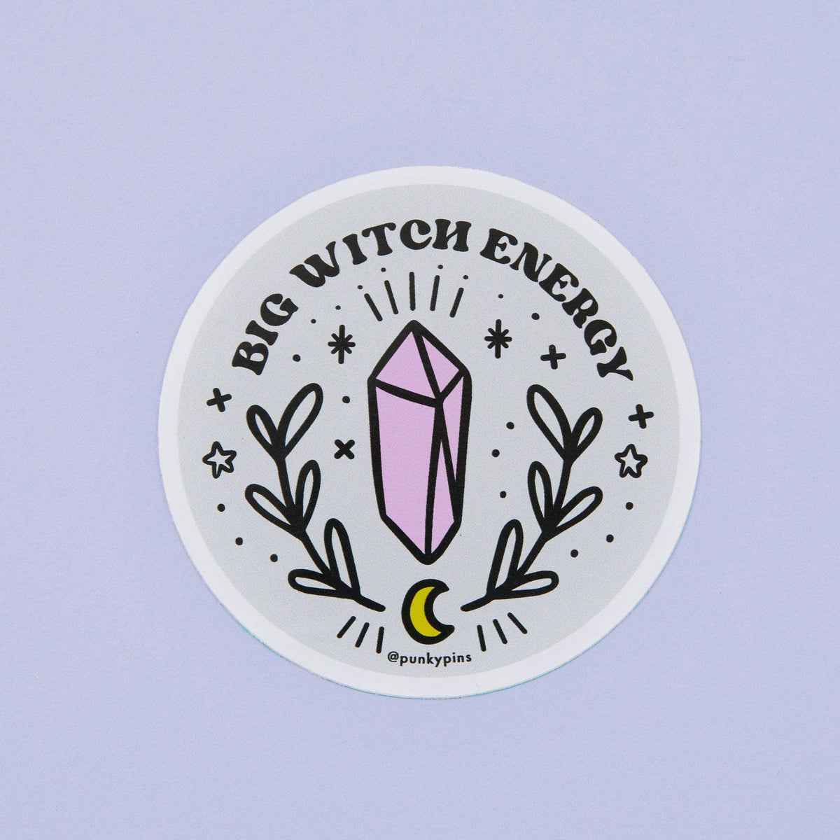 Punky Pins Big Witch Energy Vinyl Sticker