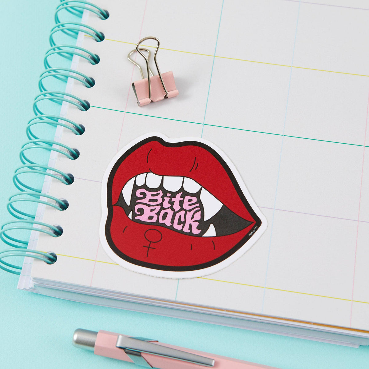 Punky Pins Bite Back Vinyl Sticker