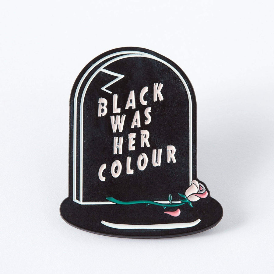 Punky Pins Black Was Her Colour Epitaph Enamel Pin