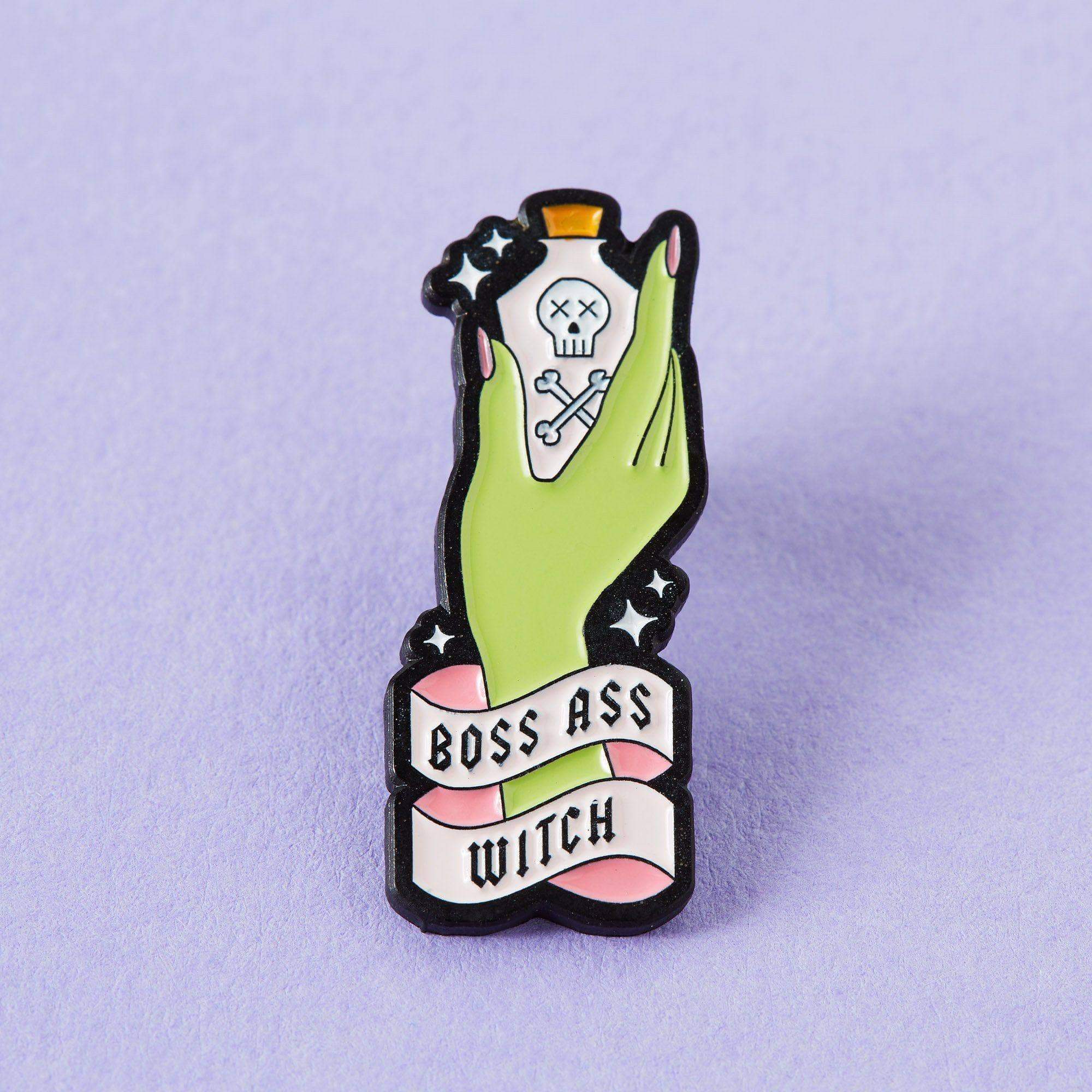 Boss Ass Witch Enamel Pin – punkypins
