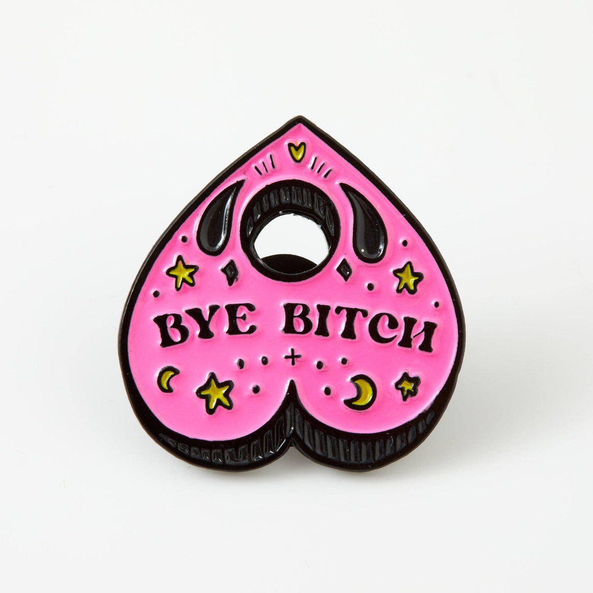 Punky Pins Bye Bitch Planchette Enamel Pin