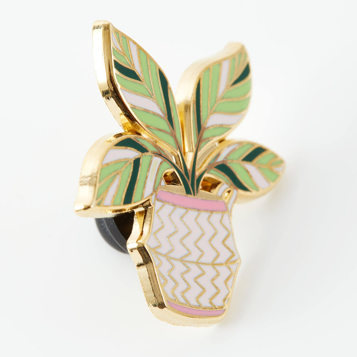 Punky Pins Calathea 'White Fusion' Enamel Pin