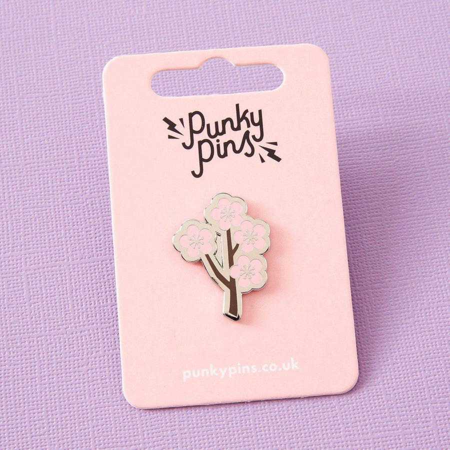 Punky Pins Cherry Blossom Branch Enamel Pin