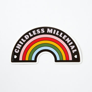 Punky Pins Childless Millennial Vinyl Sticker