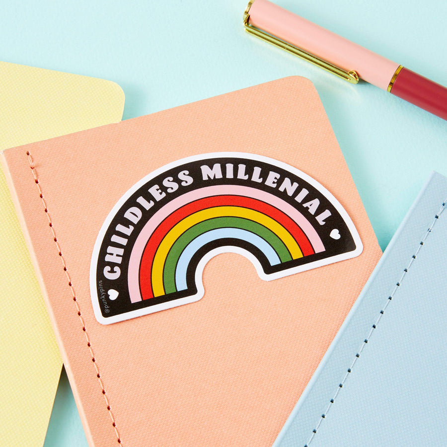 Punky Pins Childless Millennial Vinyl Sticker