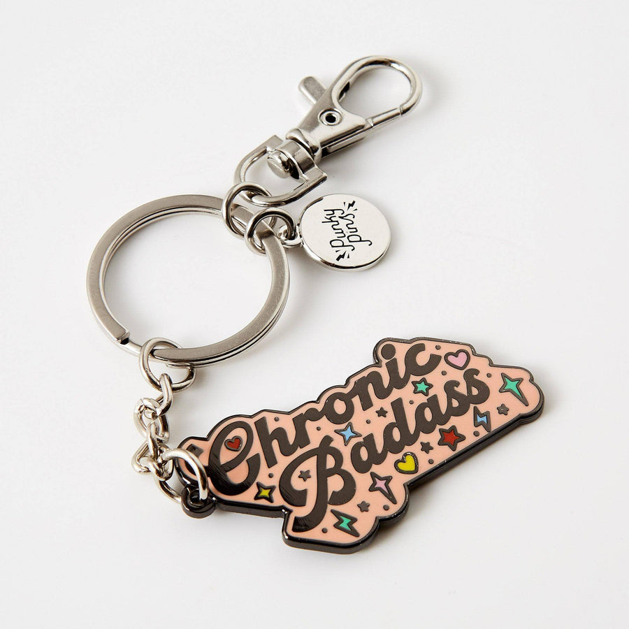 Punky Pins Chronic Badass Hard Enamel Keyring