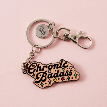 Punky Pins Chronic Badass Hard Enamel Keyring