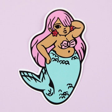 Punky Pins Chubby Mermaid Vinyl Sticker