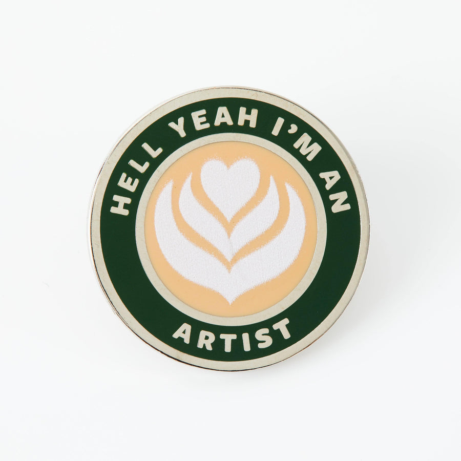 Punky Pins Coffee Artist Enamel Pin