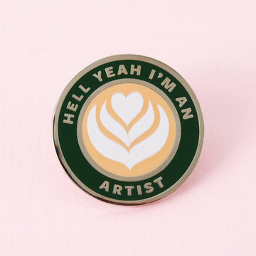 Punky Pins Coffee Artist Enamel Pin