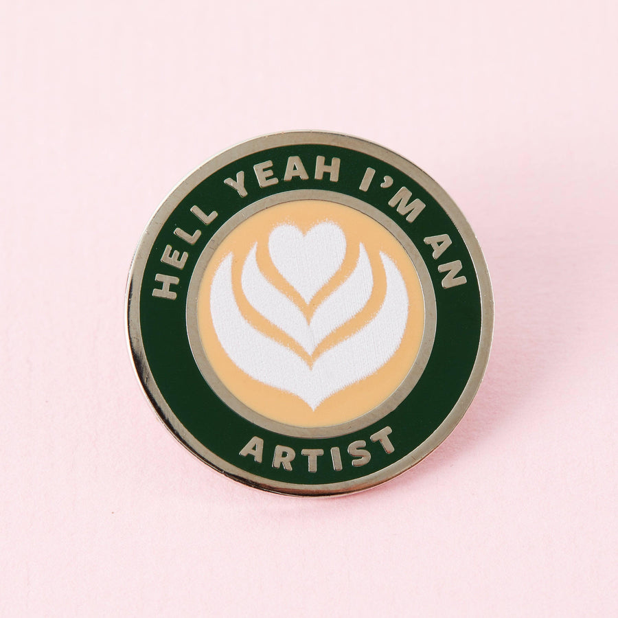 Punky Pins Coffee Artist Enamel Pin