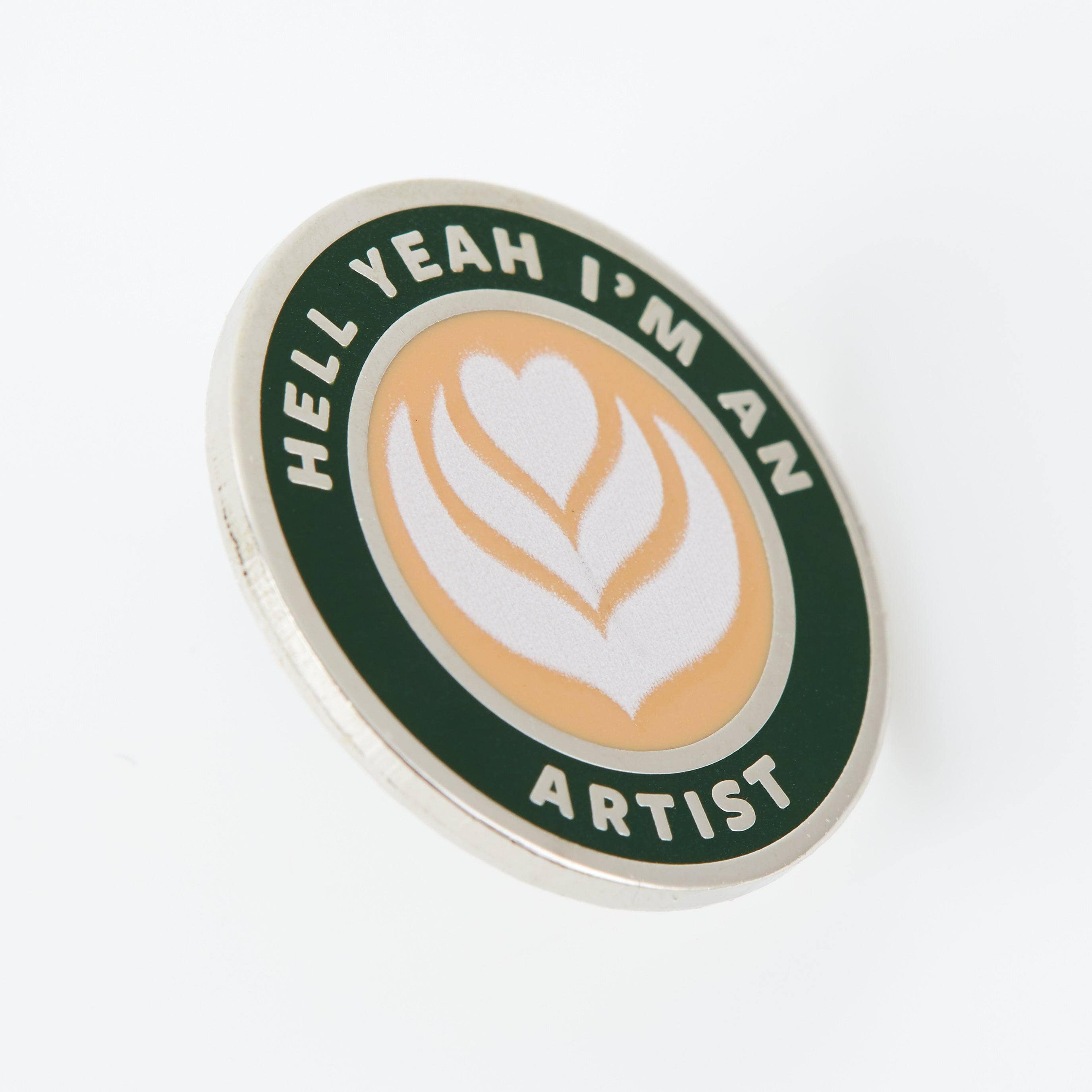 Coffee Artist Enamel Pin – punkypins