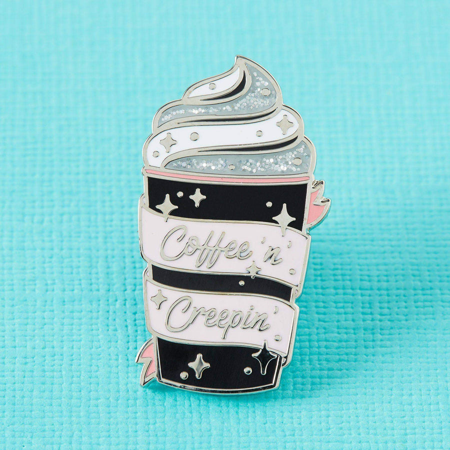Coffee ‘n’ Creepin’ Enamel Pin