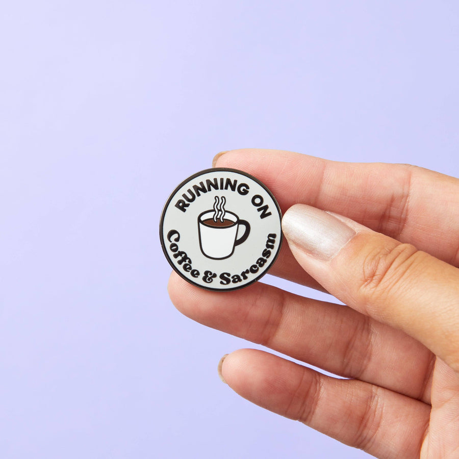 Punky Pins Coffee & Sarcasm Enamel Pin