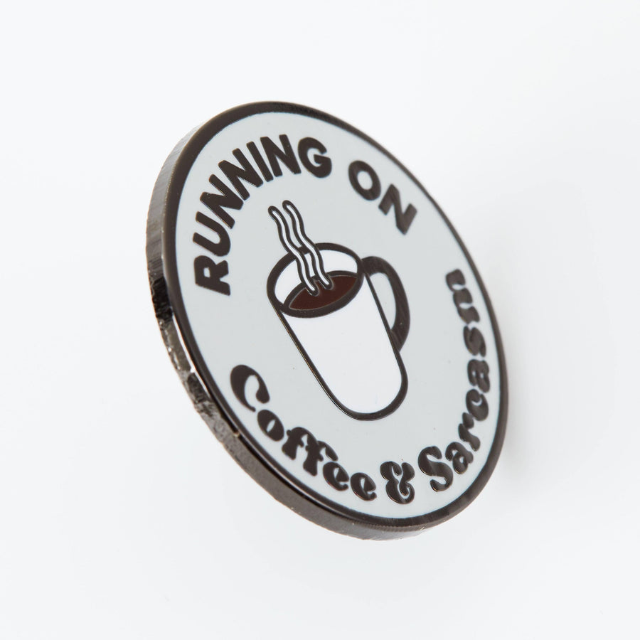 Punky Pins Coffee & Sarcasm Enamel Pin