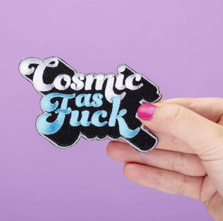 Cosmic as Fuck Embroidered Iron On Patch