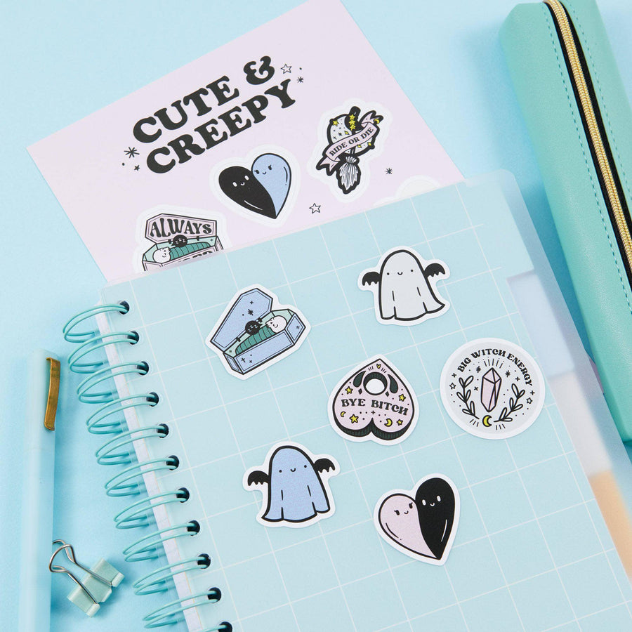 Punky Pins Cute & Creepy A5 Vinyl Sticker Sheet