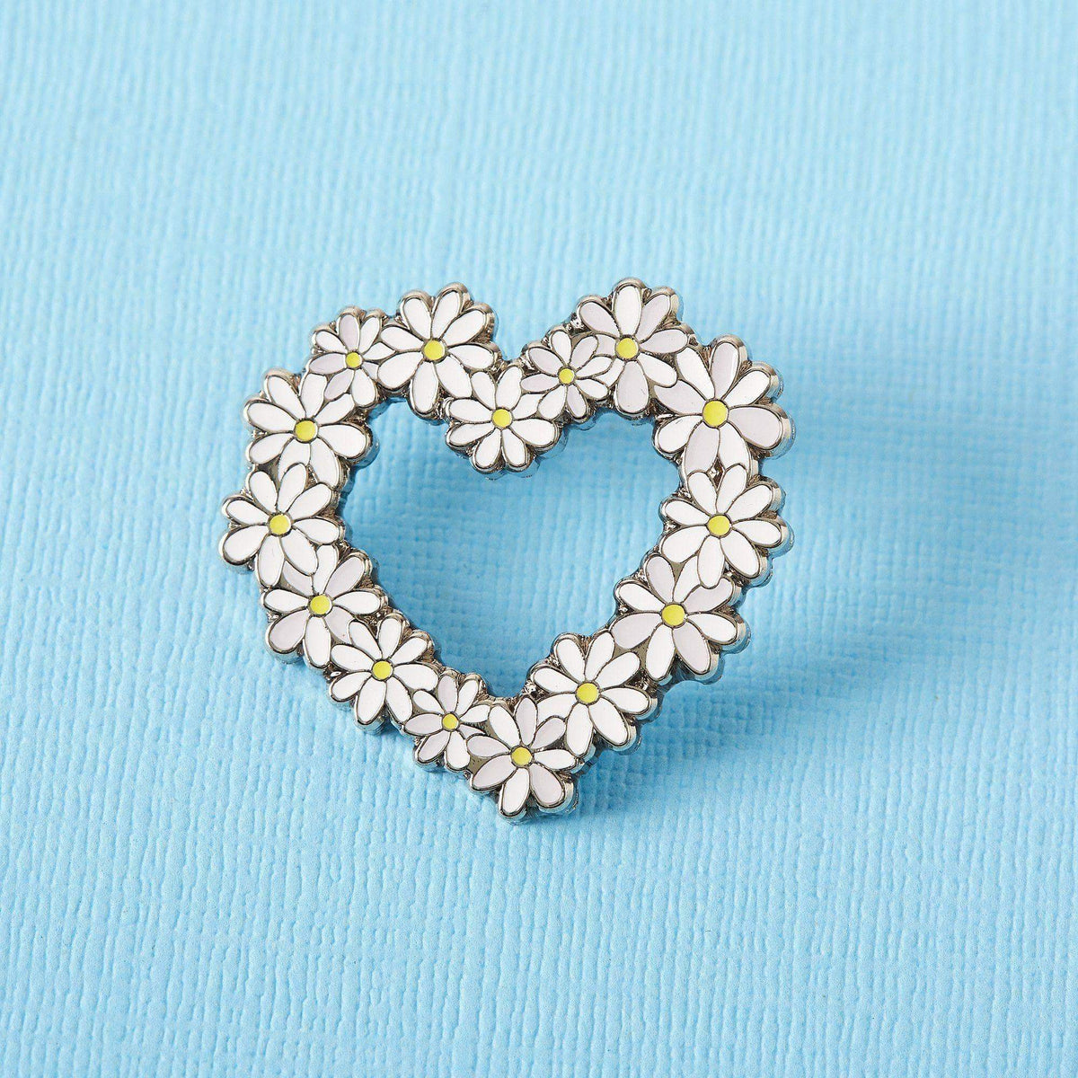 Punky Pins Daisy Heart Enamel Pin