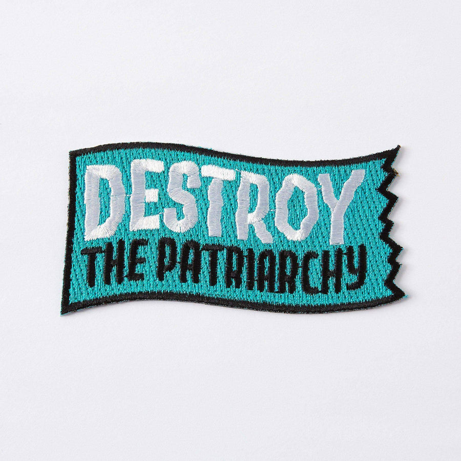 Punky Pins Destroy The Patriarchy Embroidered Iron On Patch