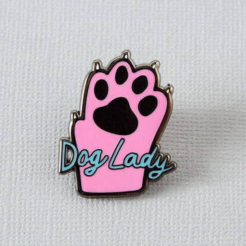 Punky Pins Dog Lady Enamel Pin