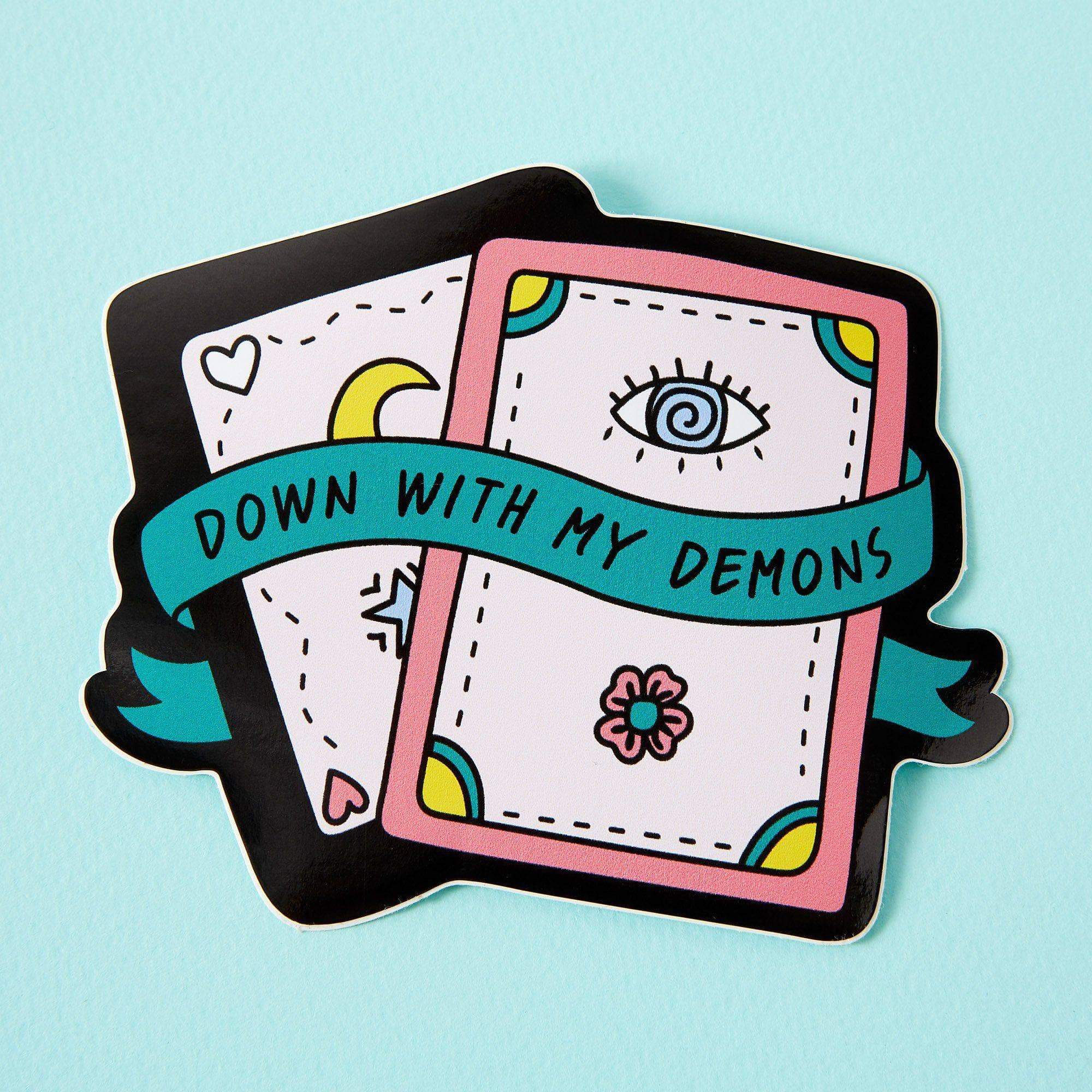 Down With My Demons Laptop Sticker – punkypins