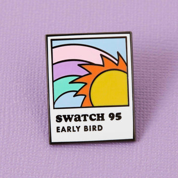 Punky Pins Early Bird Swatch Enamel Pin