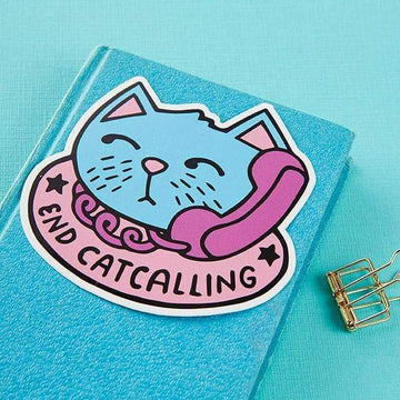 End Catcalling Die Cut Vinyl Sticker