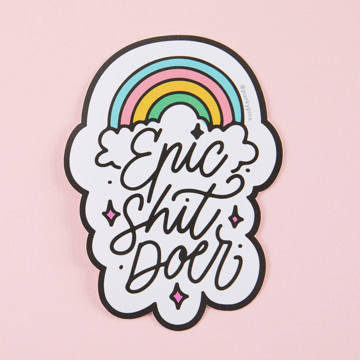 Punky Pins Epic Shit Doer Vinyl Sticker
