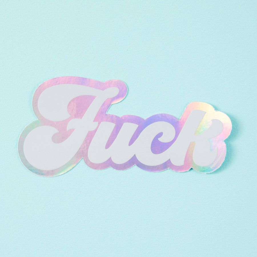 Punky Pins F*ck Holographic Sticker