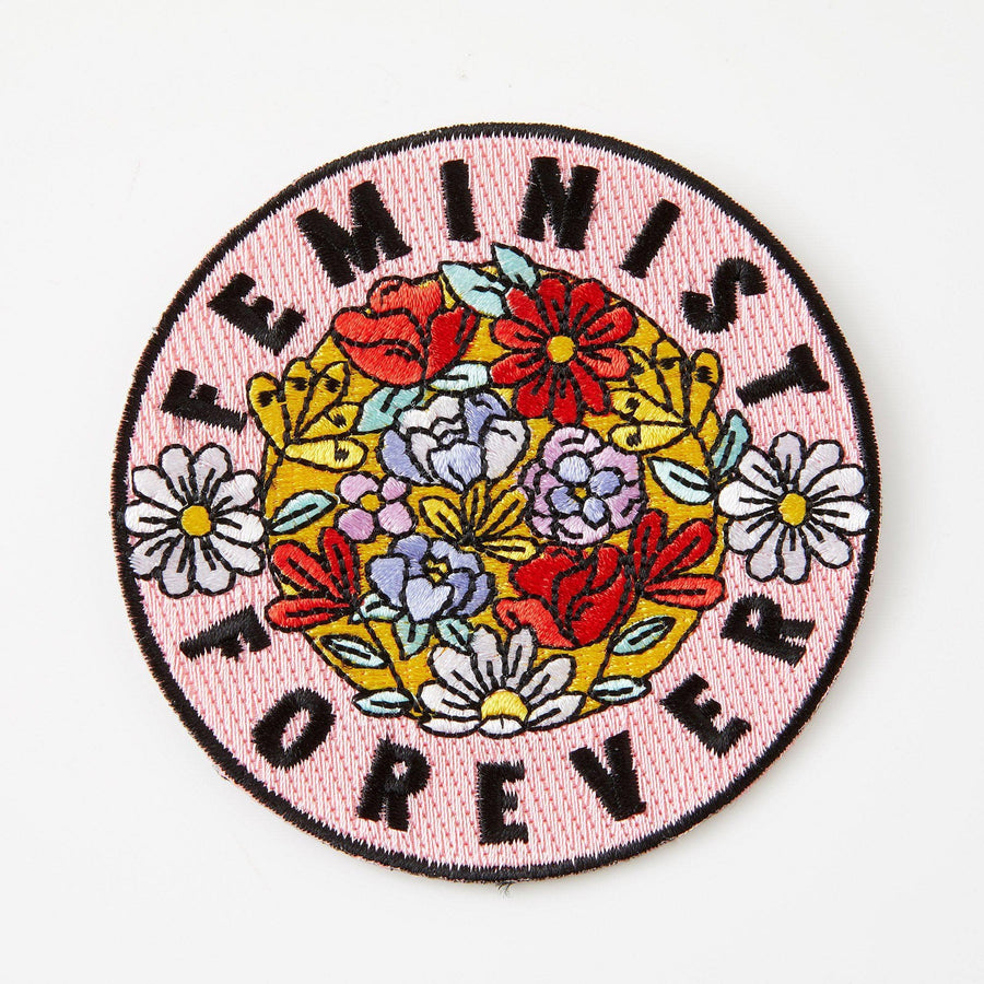 Punky Pins Feminist Forever Embroidered Iron On Patch