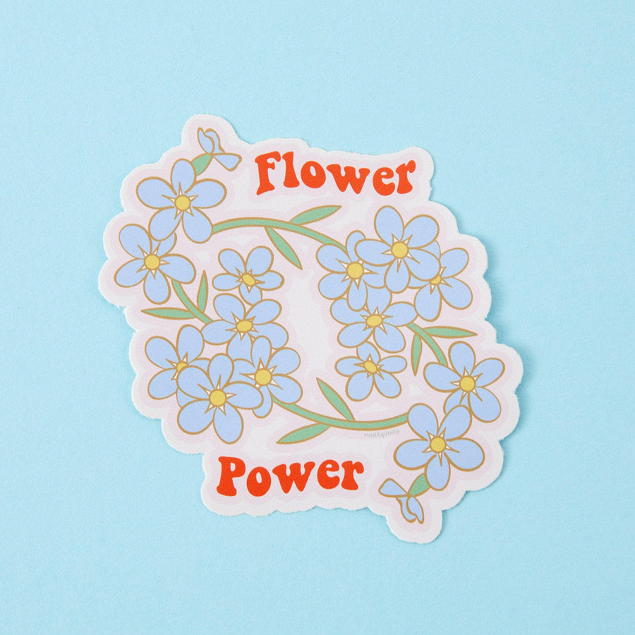 Punky Pins Flower Power Vinyl Sticker