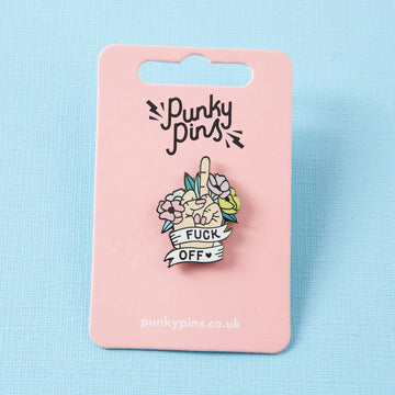 Punky Pins Fuck Off Enamel Pin