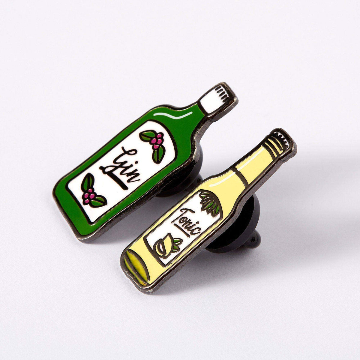 Punky Pins Gin and Tonic Enamel Pin Set