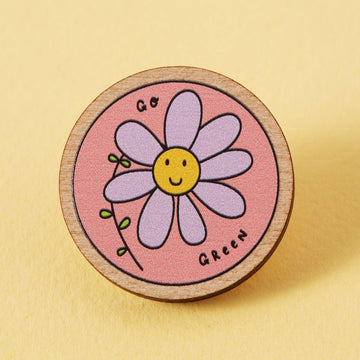 Punky Pins Go Green Wooden Eco Pin