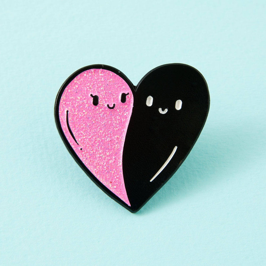 Punky Pins Heart Ghosts Enamel Pin