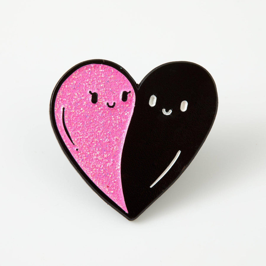 Punky Pins Heart Ghosts Enamel Pin