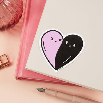 Punky Pins Heart Ghosts Vinyl Sticker